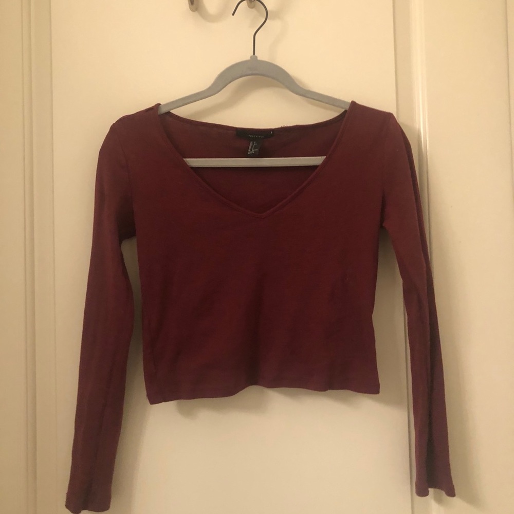 Long sleeve crop